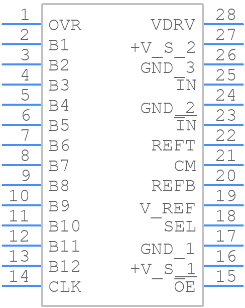 ADS805EG4 - Texas Instruments - PCB symbol