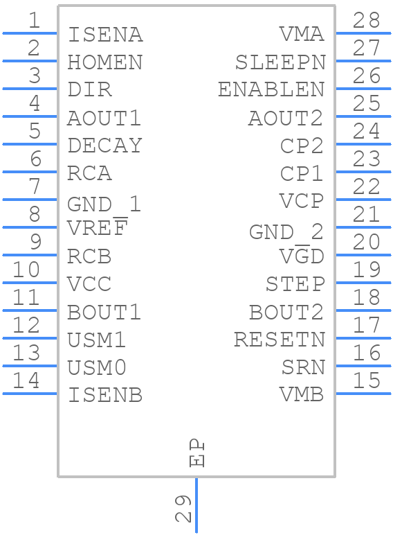 DRV8811PWP - Texas Instruments - PCB symbol