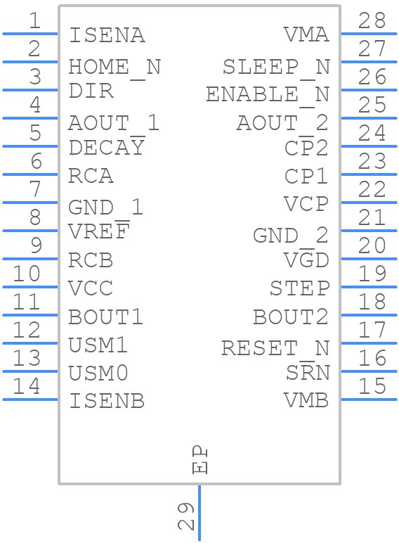 DRV8811PWPR - Texas Instruments - PCB symbol