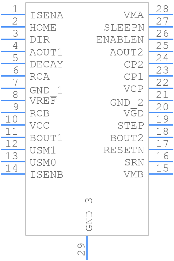 DRV8818PWP - Texas Instruments - PCB symbol