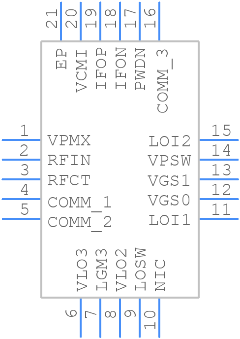 ADL5369ACPZ-R7 - Analog Devices - PCB symbol