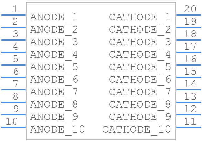 SSA-LXB10GW - Lumex - PCB symbol