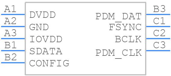 ADAU7112ACBZR7 - Analog Devices - PCB symbol