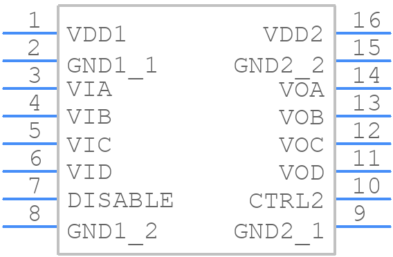ADUM1410ARWZ-RL - Analog Devices - PCB symbol