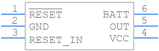 MAX6364LUT31+T - Analog Devices - PCB symbol