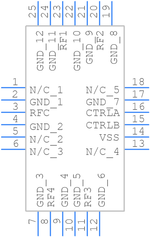 HMC641LP4E - Analog Devices - PCB symbol
