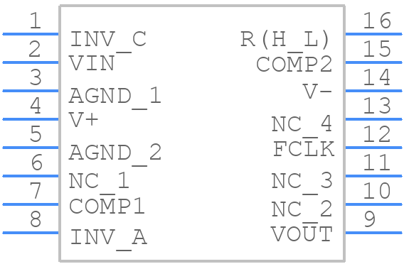 LTC1064-1CSW#PBF - Analog Devices - PCB symbol
