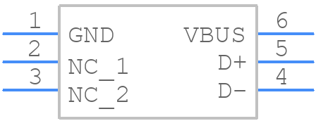 ESDR0502NMUTBG - onsemi - PCB symbol