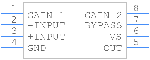 LM386N-3/NOPB - Texas Instruments - PCB symbol