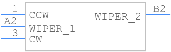 3382H-2-502 - Bourns - PCB symbol