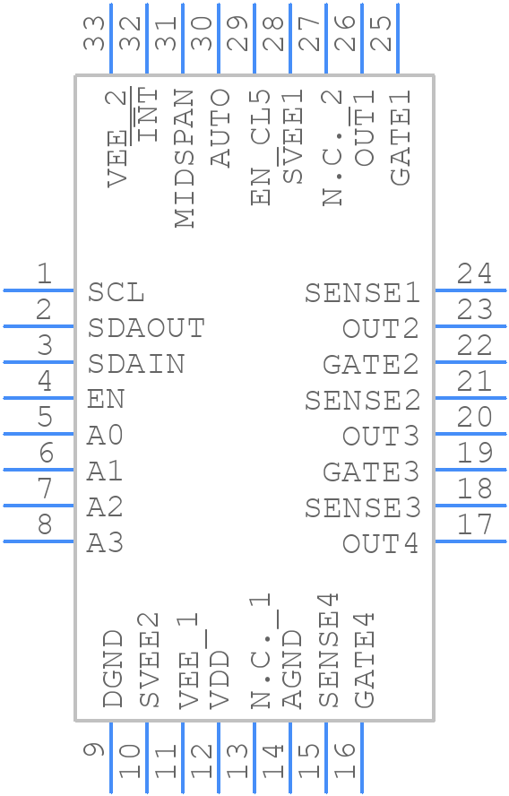 MAX5980GTJ+T - Analog Devices - PCB symbol