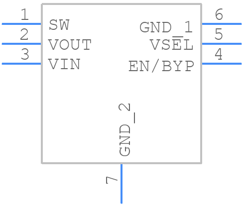 TPS61291DRVR - Texas Instruments - PCB symbol