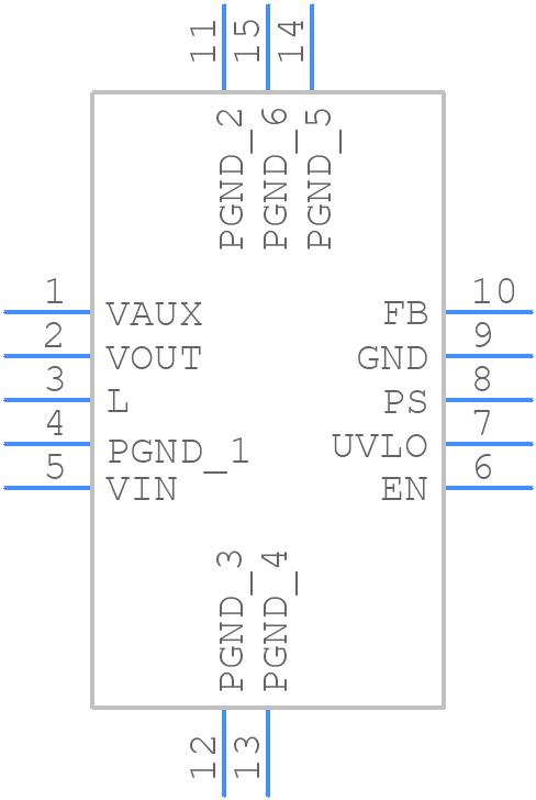 TPS61201DRCR - Texas Instruments - PCB symbol