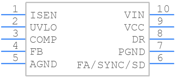 LM3481MMX/NOPB - Texas Instruments - PCB symbol
