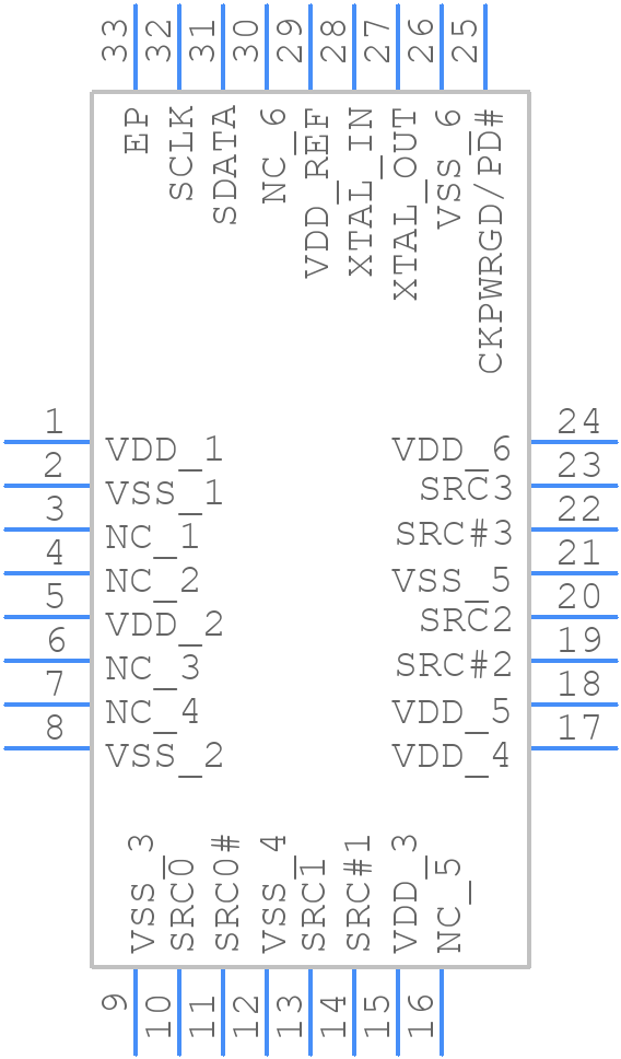 SL28PCIe26ALC - Silicon Labs - PCB symbol