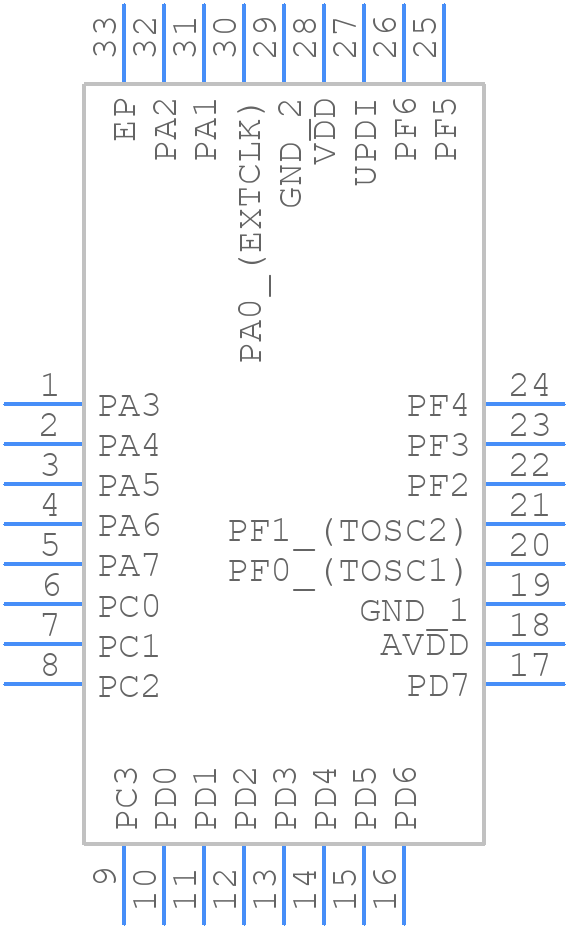 ATMEGA1608-MU - Microchip - PCB symbol
