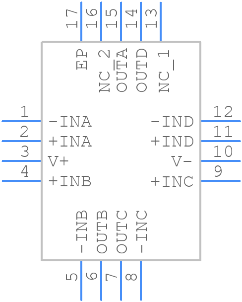 OPA1679IRUMT - Texas Instruments - PCB symbol