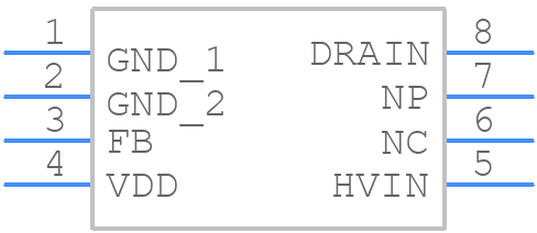 UCC28880DR - Texas Instruments - PCB symbol