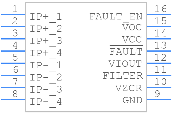 ACS710KLATR-12CB-T - Allegro Microsystems - PCB symbol