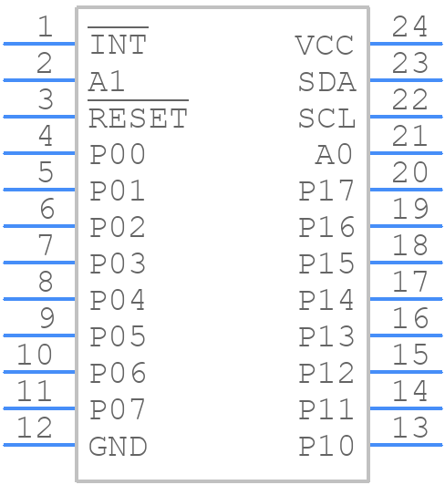 PCA9539PW - Texas Instruments - PCB symbol