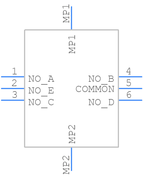 JS1400BFQ - E-Switch - PCB symbol
