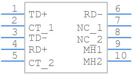 ARJ11G-MBSC-MU2 - ABRACON - PCB symbol
