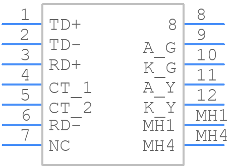 ARJ11B-MBSBQ-A-B-EMU2 - ABRACON - PCB symbol
