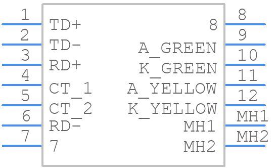 ARJ11B-MESBQ-A-B-EMU2 - ABRACON - PCB symbol