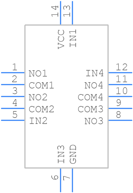 TS3A4751RUCR - Texas Instruments - PCB symbol
