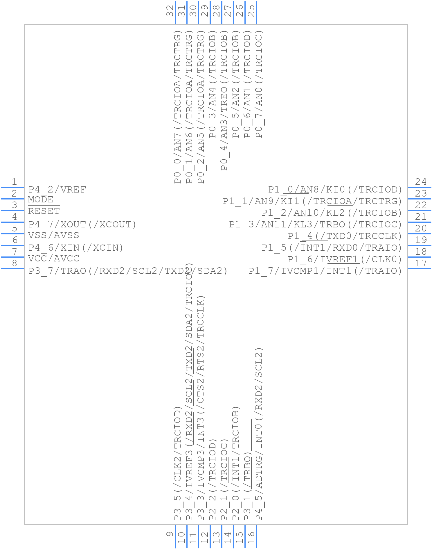 R5F21336DNFP#V2 - Renesas Electronics - PCB symbol