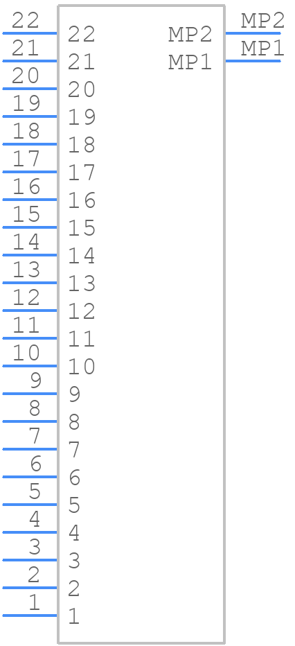 FH12-22S-1SH(1)(98) - Hirose - PCB symbol