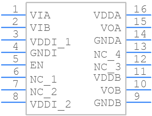 SI8273ABD-IS1 - Silicon Labs - PCB symbol