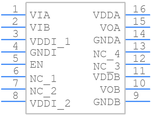 SI8273DBD-IS1 - Silicon Labs - PCB symbol