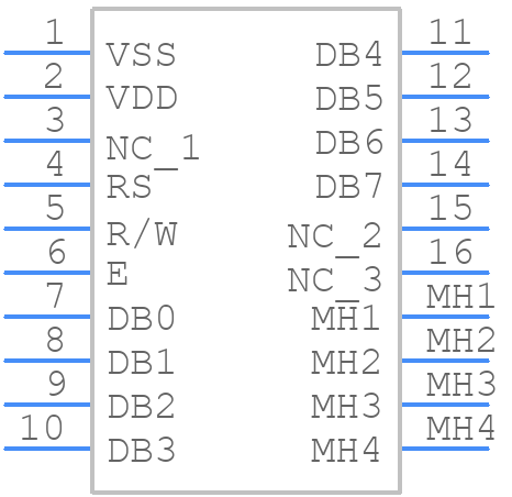 REC002004AYPP5N00000 - Microtips Technology - PCB symbol