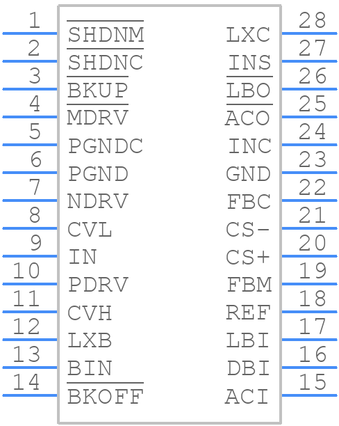 MAX1774EEI+ - Analog Devices - PCB symbol