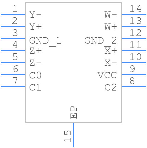 MAX4989ETD+T - Analog Devices - PCB symbol