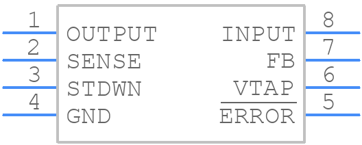 LP2951CS-L-5-0 - EXAR - PCB symbol
