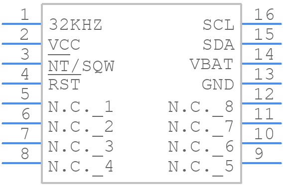 DS3231S# - Analog Devices - PCB symbol