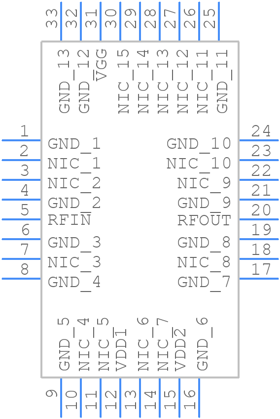 HMC1132PM5E - Analog Devices - PCB symbol