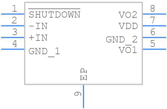LM4670SD - Texas Instruments - PCB symbol