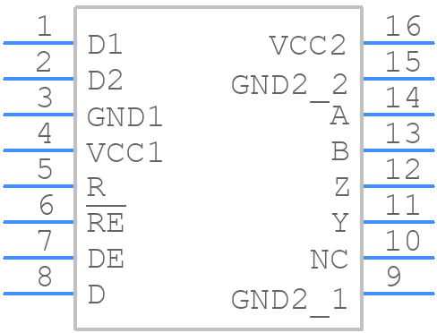 ISO35TDWR - Texas Instruments - PCB symbol