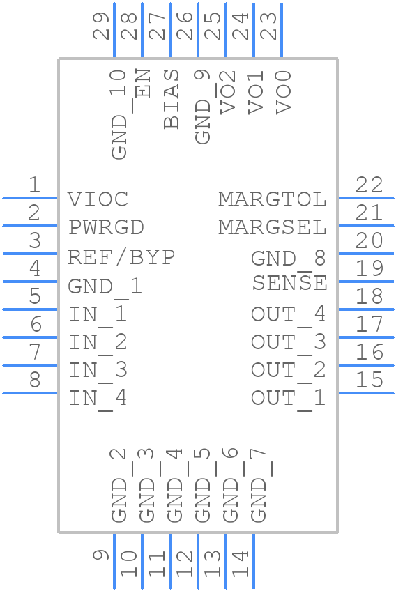 LT3070EUFD#PBF - Analog Devices - PCB symbol
