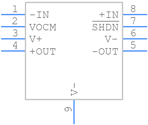 LTC6405IMS8E#PBF - Analog Devices - PCB symbol