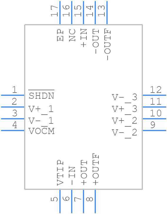 LTC6405CUD#PBF - Analog Devices - PCB symbol