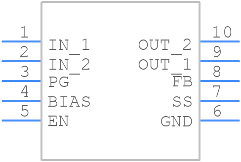 TPS74901DRCR - Texas Instruments - PCB symbol
