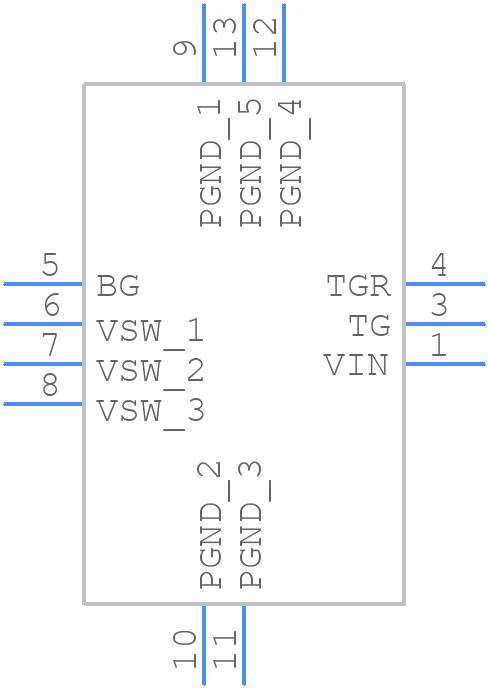 CSD87355Q5D - Texas Instruments - PCB symbol