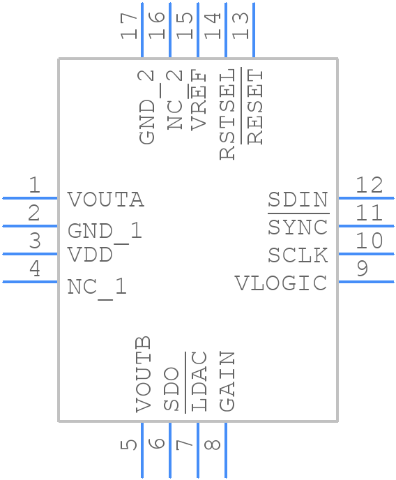 AD5689RACPZ-RL7 - Analog Devices - PCB symbol