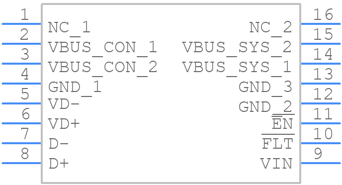 TPD3S714QDBQRQ1 - Texas Instruments - PCB symbol