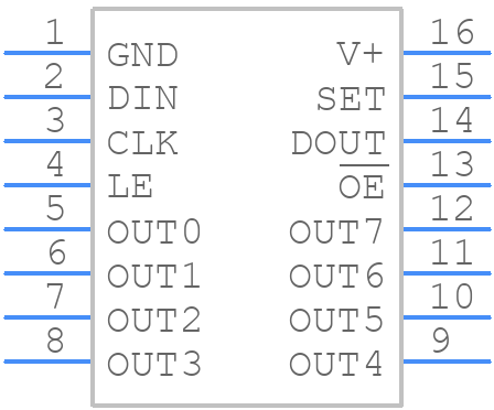 MAX6970AAE+ - Analog Devices - PCB symbol