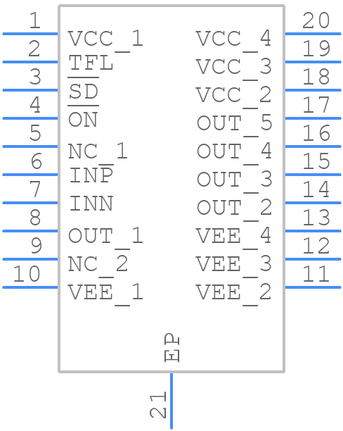 ADA4870ARRZ - Analog Devices - PCB symbol